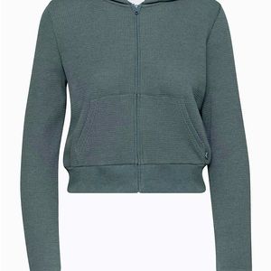 NWT TNA Waffle Zip Hoodie - Echo Grey